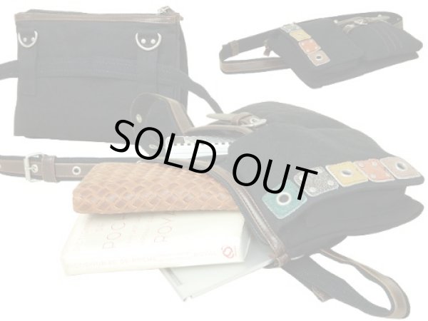 画像2: BLOCKS2wayウエストショルダーバッグ黒 (2)