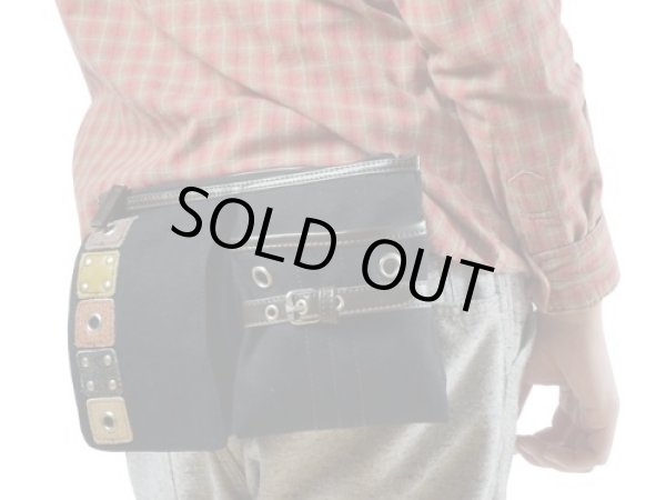 画像4: BLOCKS2wayウエストショルダーバッグ黒 (4)