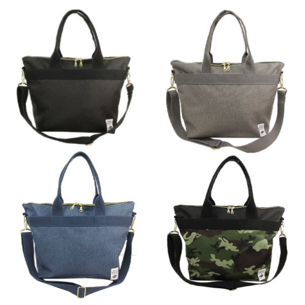 画像4: ＜訳あり＞＜値下げ＞ちょうど良いサイズ感の2wayトートバッグA4通学（紺） (4)