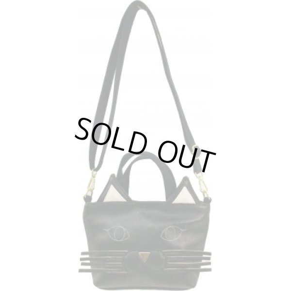 画像2: 猫フリンジ2wayミニショルダーバッグ【メール便ok】キャメル (2)