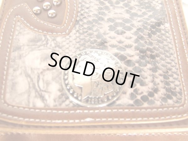 画像5: ワイルド感漂う合皮シザーバッグ【メール便ok】キャメル (5)