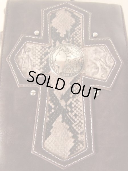 画像4: ワイルド感漂う合皮シザーバッグ（２色有）【メール便ok】 (4)