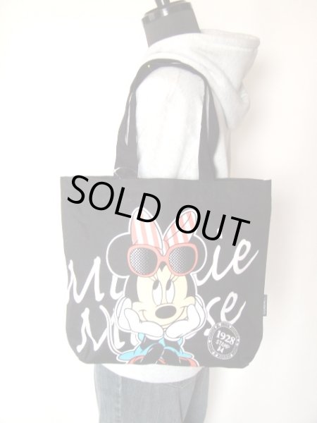 画像4: ディズニーミニーマウス裏地もかわいいトートバッグ【メール便ok】 (4)