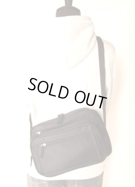 画像7: ７つポケット付き2wayショルダーバッグS黒【メール便ok】 (7)