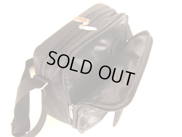 画像5: ７つの機能ポケット付きショルダーバッグ黒 (5)