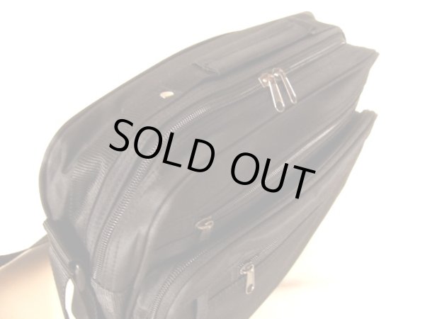 画像4: ６つポケット付き2wayショルダーバッグL黒 (4)