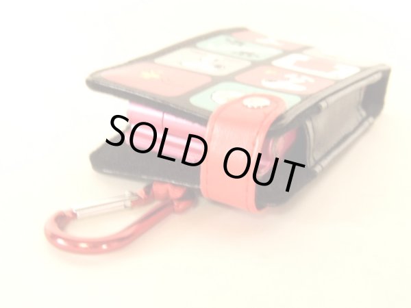 画像4: スヌーピーsnoopyミニポーチ携帯ケース黒 (4)