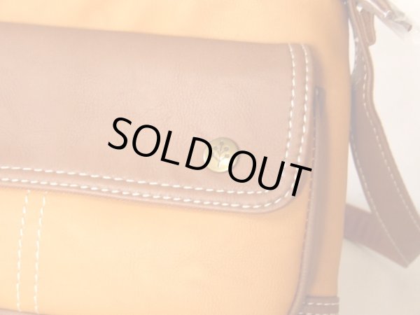 画像3: chiemisacs可愛らしい合皮ショルダーバッグ／キャメル (3)