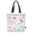 画像1: ハローキティ(HelloKitty)ストライプローズトートバッグ (1)