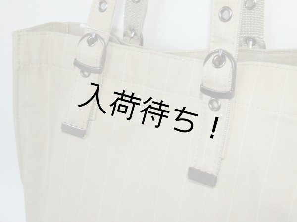 画像5: 持ち手長さ調節可能ピンストライプトートバッグ（３色有） (5)