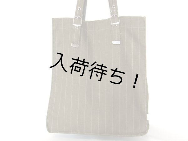 画像3: 持ち手長さ調節可能ピンストライプトートバッグ（３色有） (3)