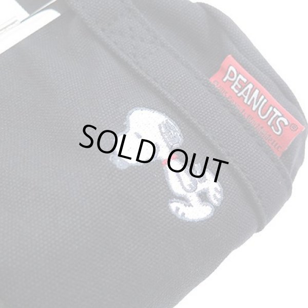 画像2: スヌーピーボストン型がま口ポーチ黒【メール便ok】 (2)