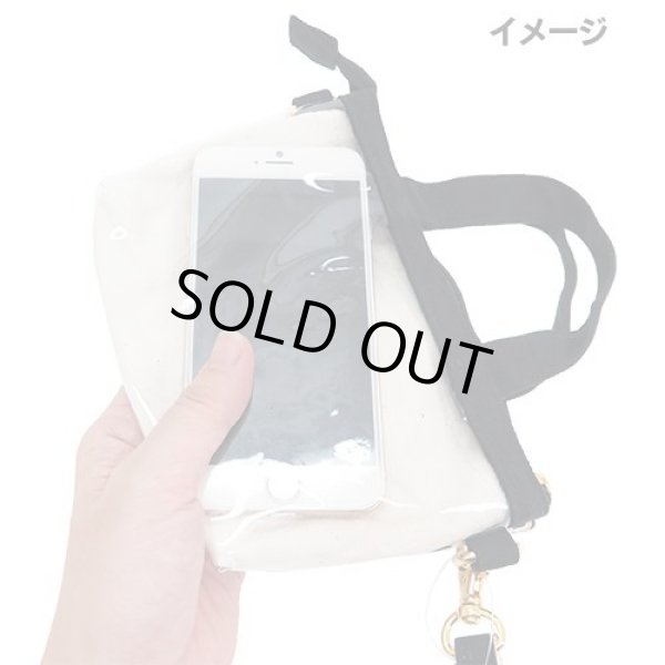 画像3: スヌーピー柄2WAYスマホトートバッグポーチ【メール便ok】 (3)