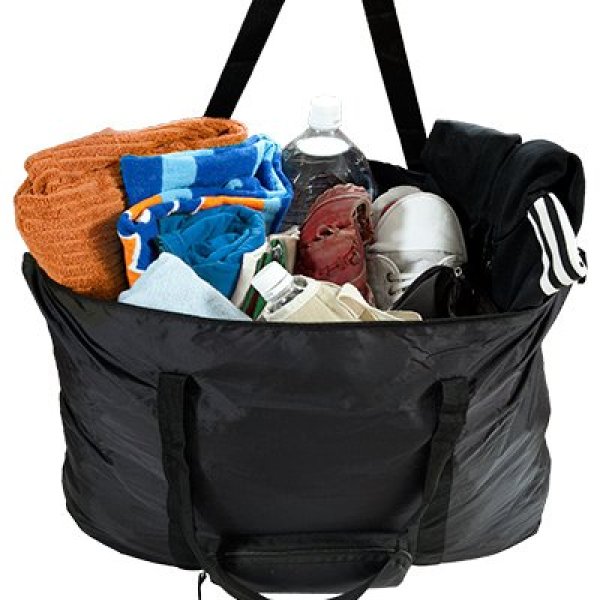 画像3: ＜値下げ＞折畳ボストンバッグ４２Ｌ旅行に便利（２色有） (3)