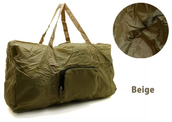 画像3: ＜値下げ＞折畳ボストンバッグ４６Ｌ旅行に便利（２色有） (3)