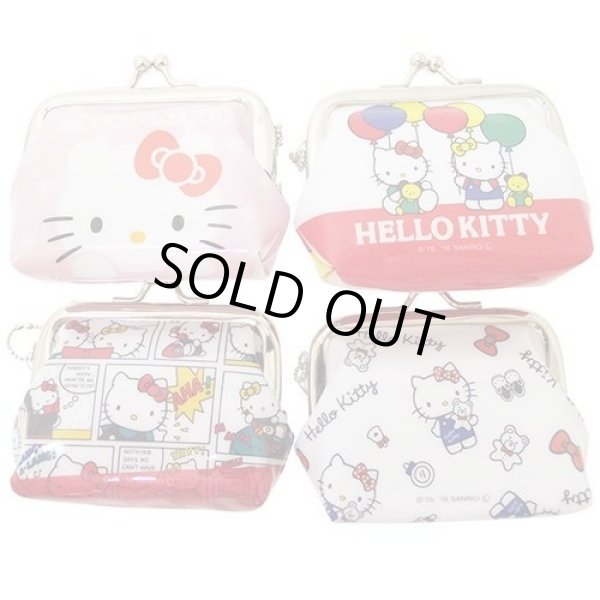 画像2: ハローキティsanrioがま口ポーチ白【メール便ok】 (2)
