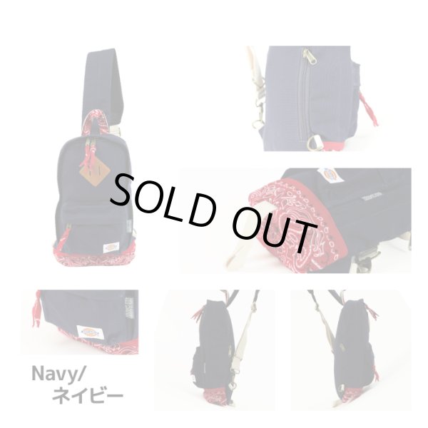 画像5: 【sale】ディッキーズdickiesバンダナ柄ボディバッグ（３色有） (5)
