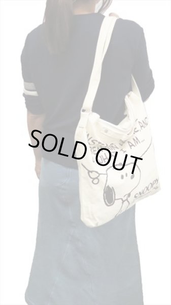 画像4: スヌーピーSNOOPYショルダートートバッグ (4)