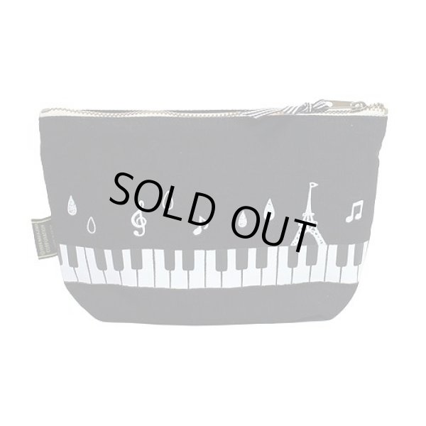 画像2: カエルのピクルスピアノポーチ黒【メール便ok】 (2)