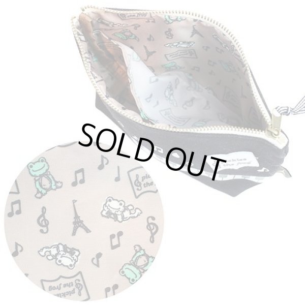 画像3: カエルのピクルスピアノポーチ黒【メール便ok】 (3)