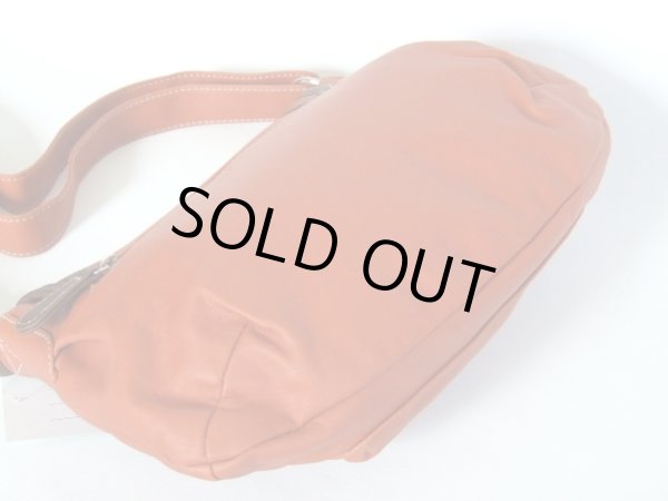 画像3: フェミニンな合皮ショルダーバッグ／オレンジ (3)