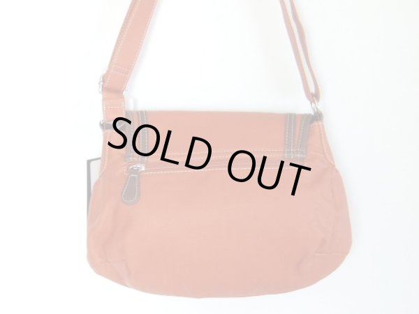 画像2: フェミニンな合皮ショルダーバッグ／オレンジ (2)