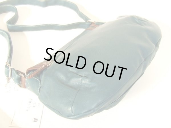 画像3: フェミニンな合皮ショルダーバッグ／ブルー (3)