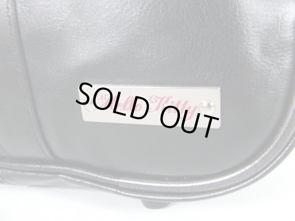 画像5: ハローキティHELLO KITTYパスケース＆底ポケット付きスクールバッグ黒 (5)