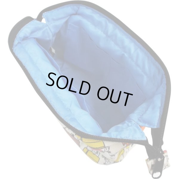 画像3: スヌーピーsnoopy総柄ワイヤー入りコスメポーチ【メール便ok】 (3)