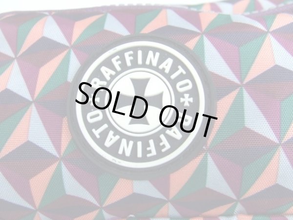 画像5: 幾何学模様小振りサイズのウエストバッグ紫【メール便ok】 (5)