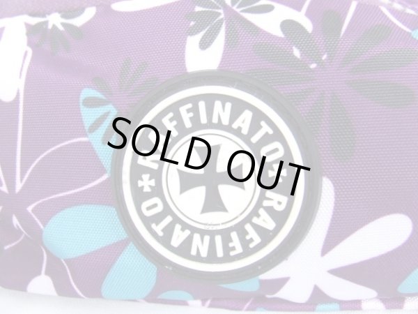 画像5: 葉柄リーフ小振りサイズのウエストバッグ紫【メール便ok】 (5)