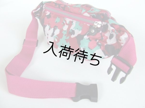 画像2: マルチカラー小振りサイズのウエストバッグ【メール便ok】 (2)
