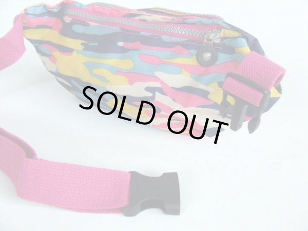 画像2: カラフルカラー小振りサイズのウエストバッグ【メール便ok】 (2)