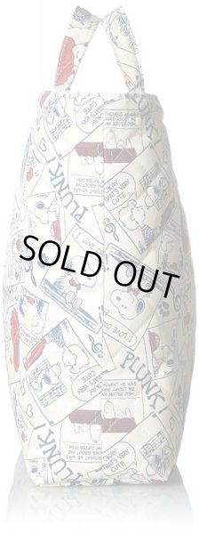 画像3: スヌーピーSNOOPYキルティングコミックトートバッグ (3)