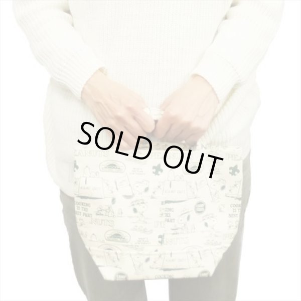 画像5: スヌーピーSNOOPYコミック柄ミニトートバッグ緑【メール便ok】 (5)