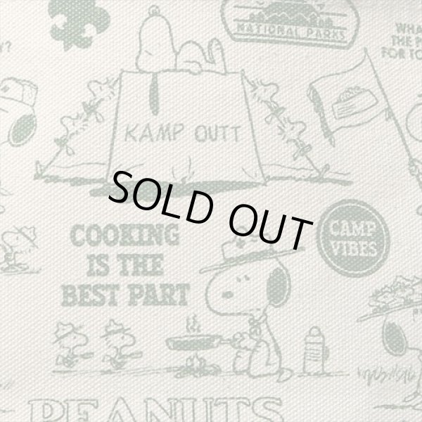 画像3: スヌーピーSNOOPYコミック柄ミニトートバッグ緑【メール便ok】 (3)