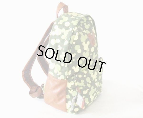 画像3: ミッキーマウスシルエット総柄ディパック緑ディズニー (3)