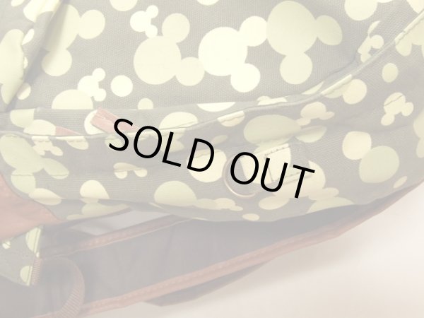 画像5: ミッキーマウスシルエット総柄ディパック緑ディズニー (5)