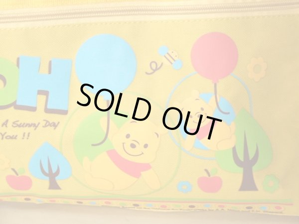 画像5: くまのプーさん(DISNEY)キッズ用軽量２ＷＡＹボストンバッグ黄 (5)