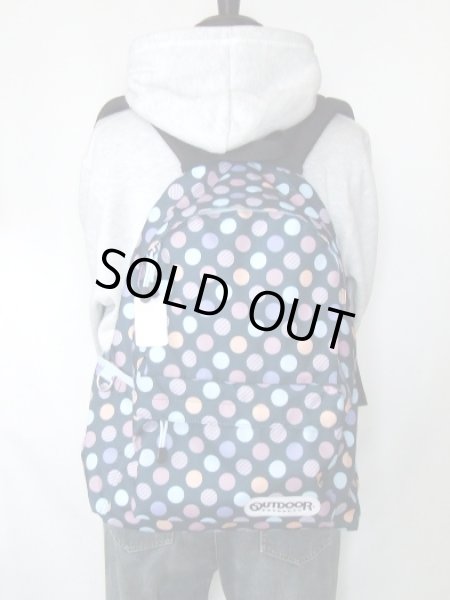 画像9: アウトドアプロダクツOUTDOOR PRODUCTSカラフルドットディパック／モスグリーン (9)