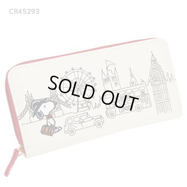 画像2: スヌーピーSNOOPY刺繍入り長財布 (2)
