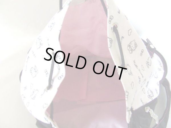 画像9: ハローキティHELLO KITTY総柄リュックサック白 (9)