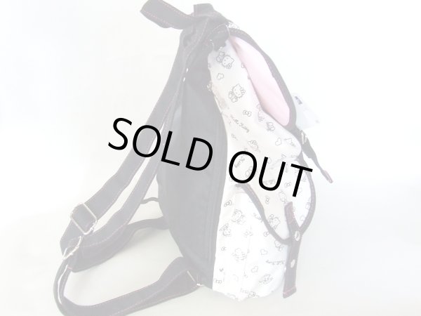 画像3: ハローキティHELLO KITTY総柄リュックサック白 (3)