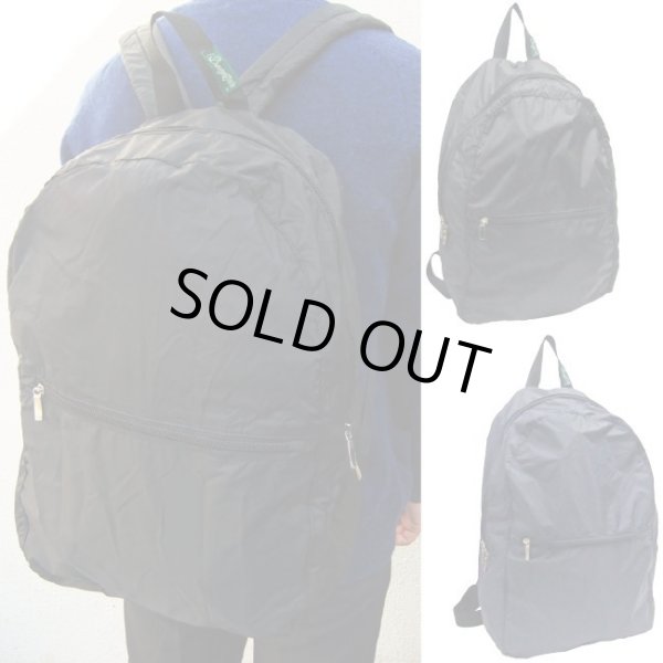 画像6: 折畳リュックサック黒 (6)