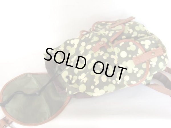 画像6: ミッキーマウスシルエット総柄リュックサック (6)