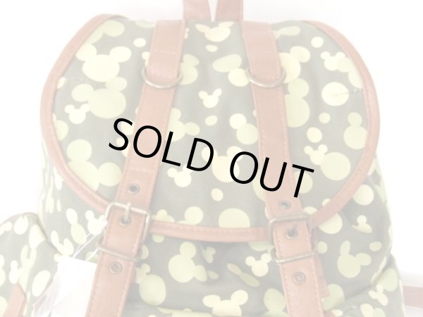 画像3: ミッキーマウスシルエット総柄リュックサック (3)