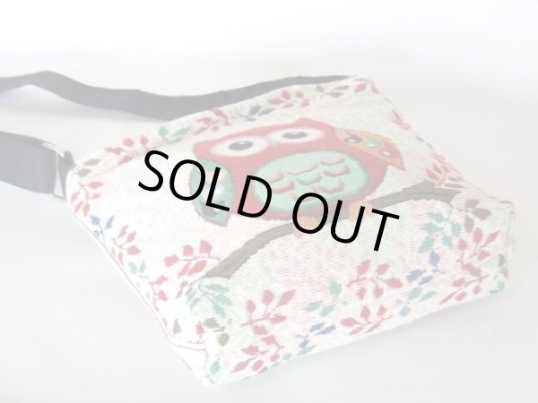 画像2: ふくろうゴブラン調ショルダーバッグ (2)