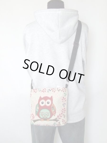 画像6: ふくろうゴブラン調ショルダーバッグ (6)