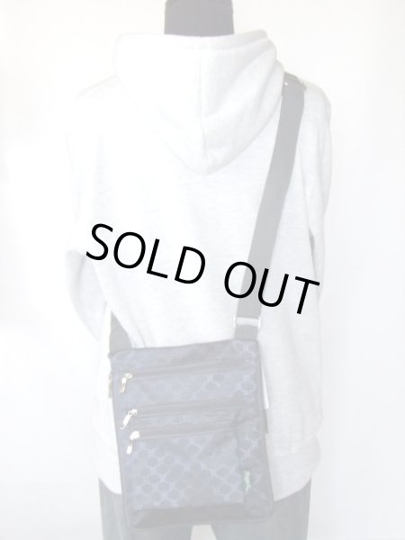 画像8: 拡幅機能ジャガード薄型ショルダーバッグ (8)