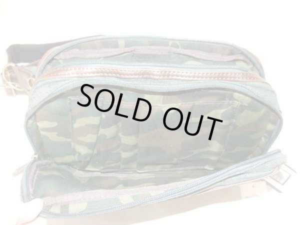 画像5: 【sale】男性に人気ブランドのアルファ(ALPHA)のメンズ迷彩裏地２室構造ウエストバッグ・ボディバッグ（２色有） (5)